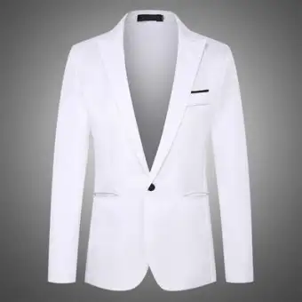 white formal jacket
