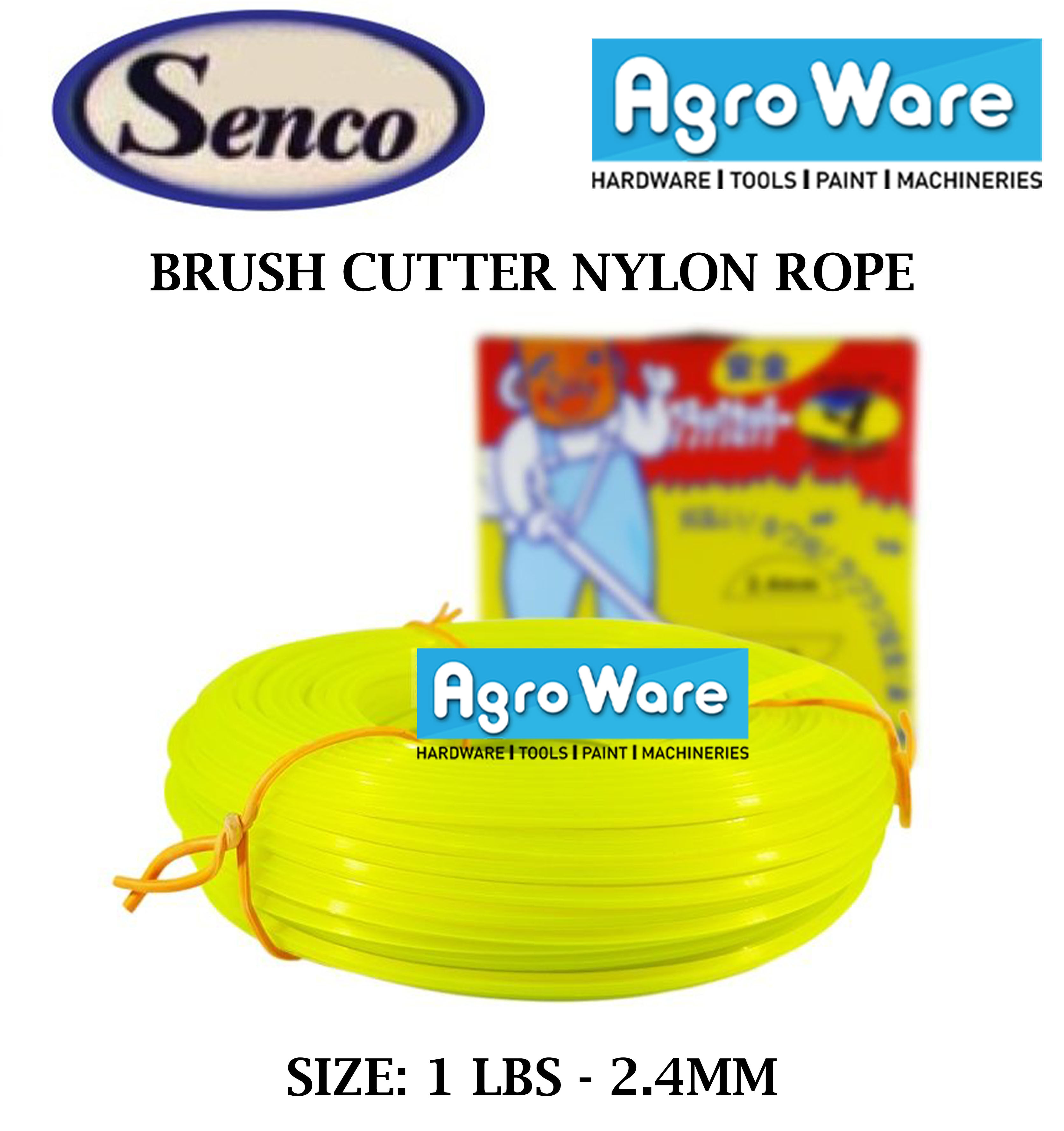 SENCO 1 LBS 2.4MM Brush Cutter Nylon Rope Lazada