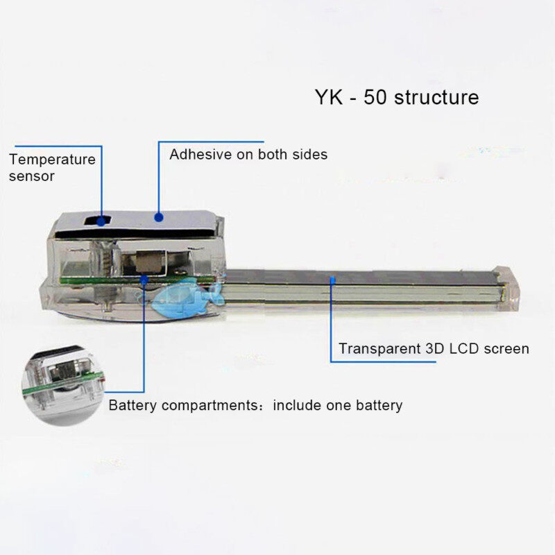 Seven Master Sliver Đồng Hồ Đo Nhiệt Độ Điện Tử Kỹ Thuật Số 3D Lcd Đa Chức Năng Máy Đo Nhiệt Độ Bể Cá