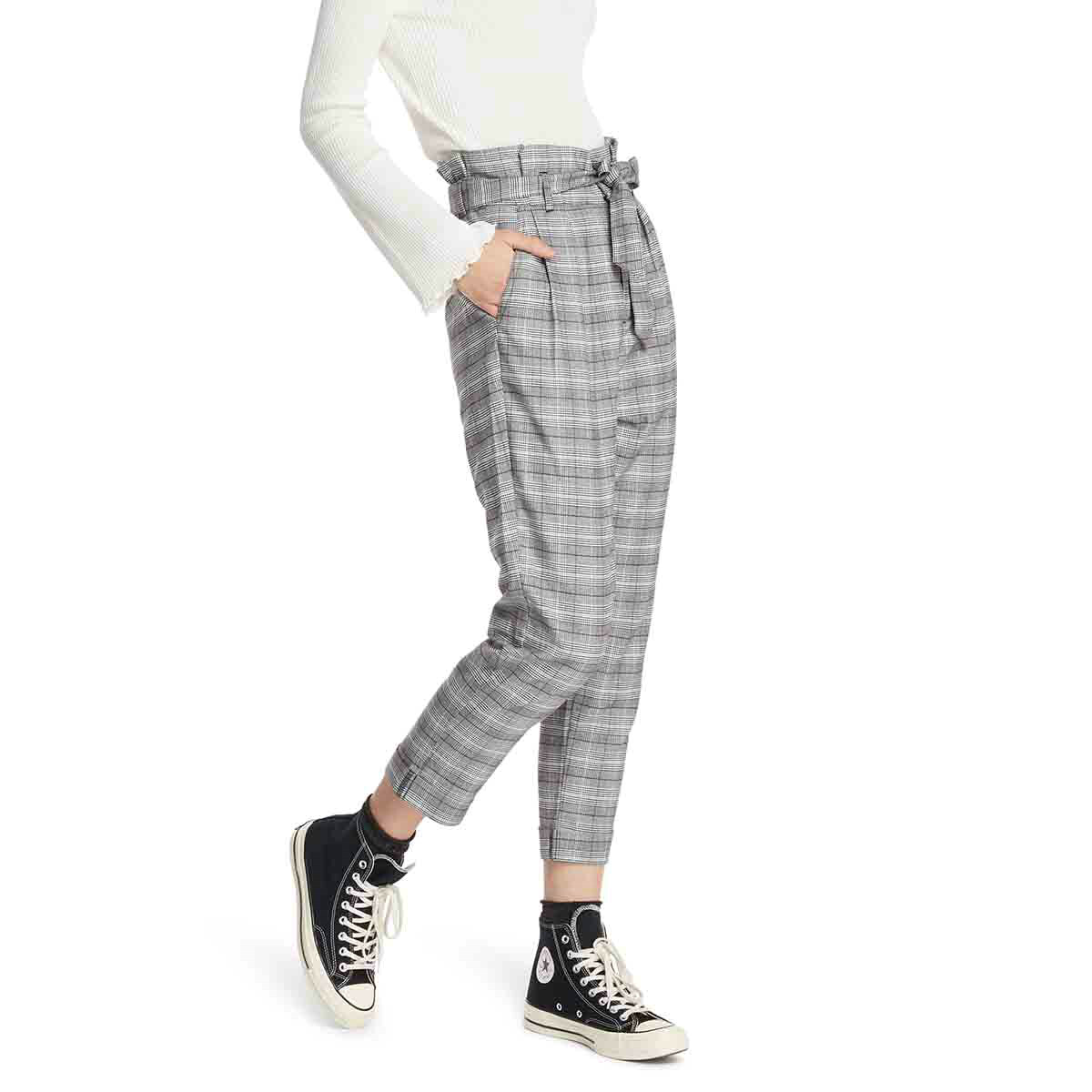 black tie waist jeans