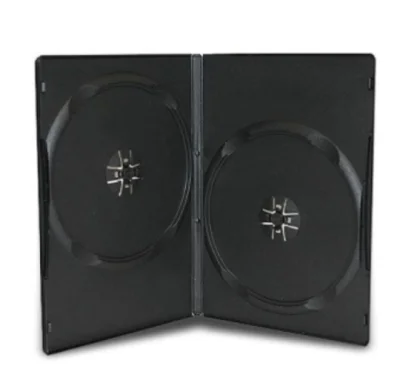 DVD PP 14mm Black Case Casing~2 Disc