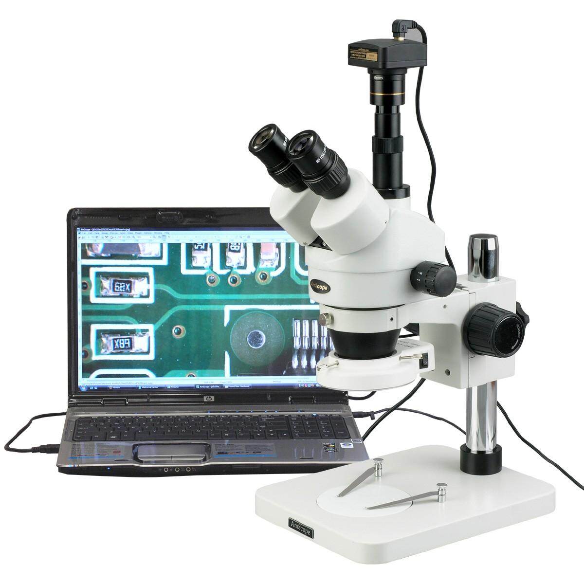 AmScope Manufacturing 144-LED Zoom Stereo Microscope