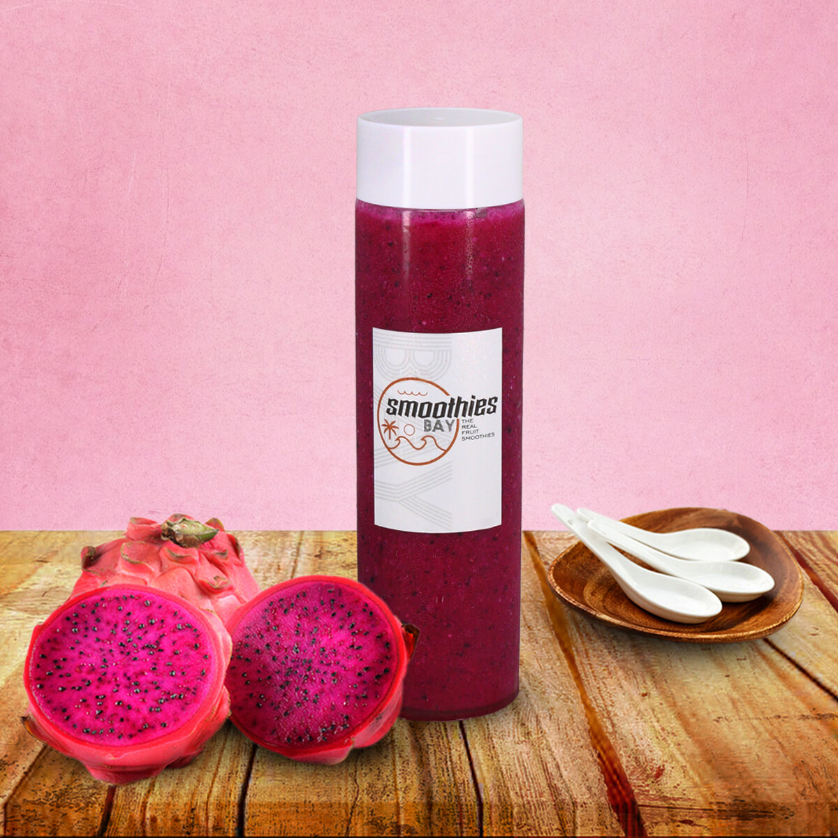 One (1) bottle 480ml Smoothie Bay Pure fruit made Dragon Fruit Smoothie