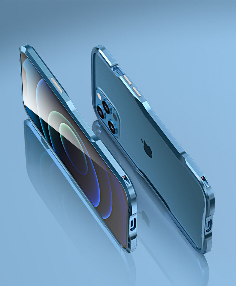 Luphie Armor case For iPhone 11 11Pro 11 Pro max iPhone 12 12Pro 12 Pro Max Case Shockproof Armor Metal Bumper Irregularly Aluminum Cover For iPhone 12 Mini
