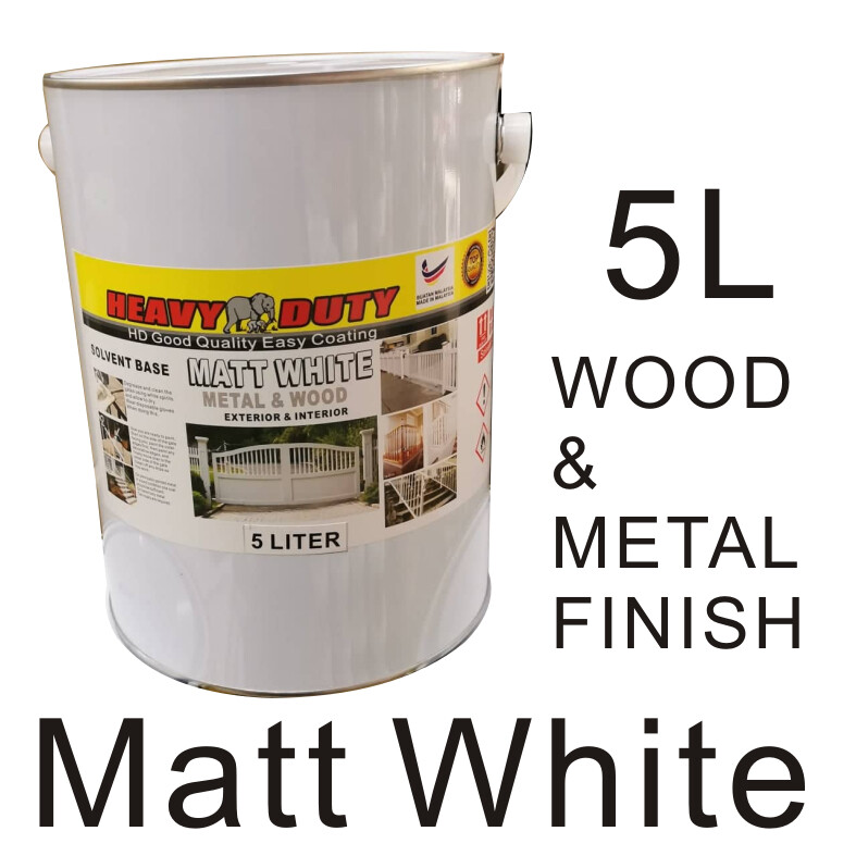 White matt deals wood paint