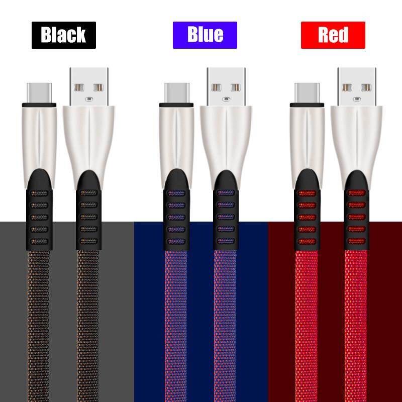 Cáp sạc nhanh USB đa năng 3 trong 1 với giắc cắm Micro USB/ TypeC/ Lightning cho điện thoại iPhone iPad Samsung Galaxy S7 S6 Note9 OPPO VIVO Xbox PS4 Android - INTL