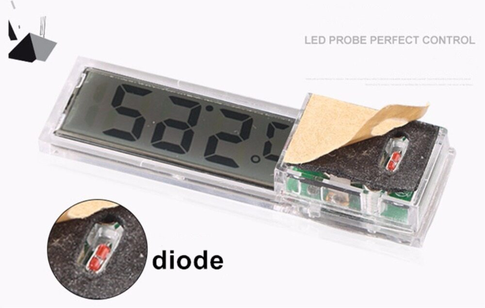 Seven Master Sliver Đồng Hồ Đo Nhiệt Độ Điện Tử Kỹ Thuật Số 3D Lcd Đa Chức Năng Máy Đo Nhiệt Độ Bể Cá