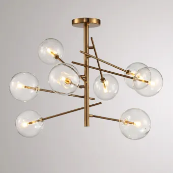 modern chandelier with shades