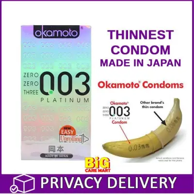 OKAMOTO 003 PLATINUM ULTRA THIN CONDOM 10s FROM JAPAN