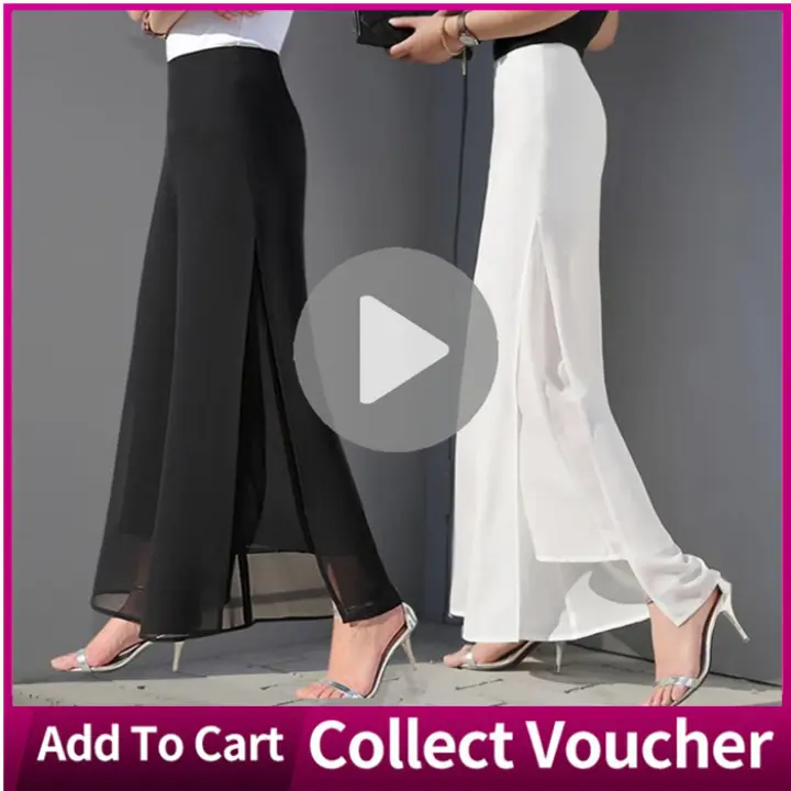 mesh high waisted trousers