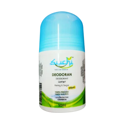 SUCHI Kosmetik Umrah Haji - SUCHI Deodorant (50ml) Sah Ihram tanpa pewangi