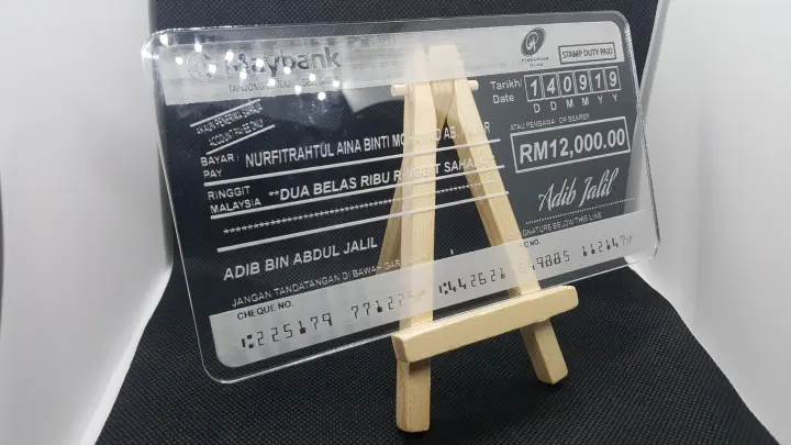 Mock Up Cheque Acrylic Buy Sell Online Calculators With Cheap
