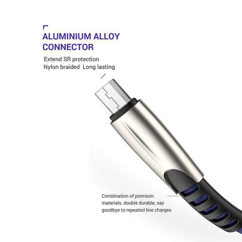 Cáp sạc nhanh USB đa năng 3 trong 1 với giắc cắm Micro USB/ TypeC/ Lightning cho điện thoại iPhone iPad Samsung Galaxy S7 S6 Note9 OPPO VIVO Xbox PS4 Android - INTL