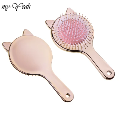 myyeah 1 Pcs Hair Care Brush Massage Comb Cat Ear Design Antistatic Hair Comb Promote Head Blood Circulation Hair Styling Tool