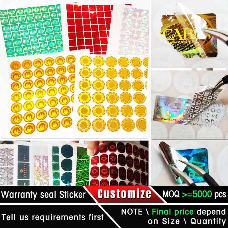 security seal sticker personalized genuine sticker customized hologram