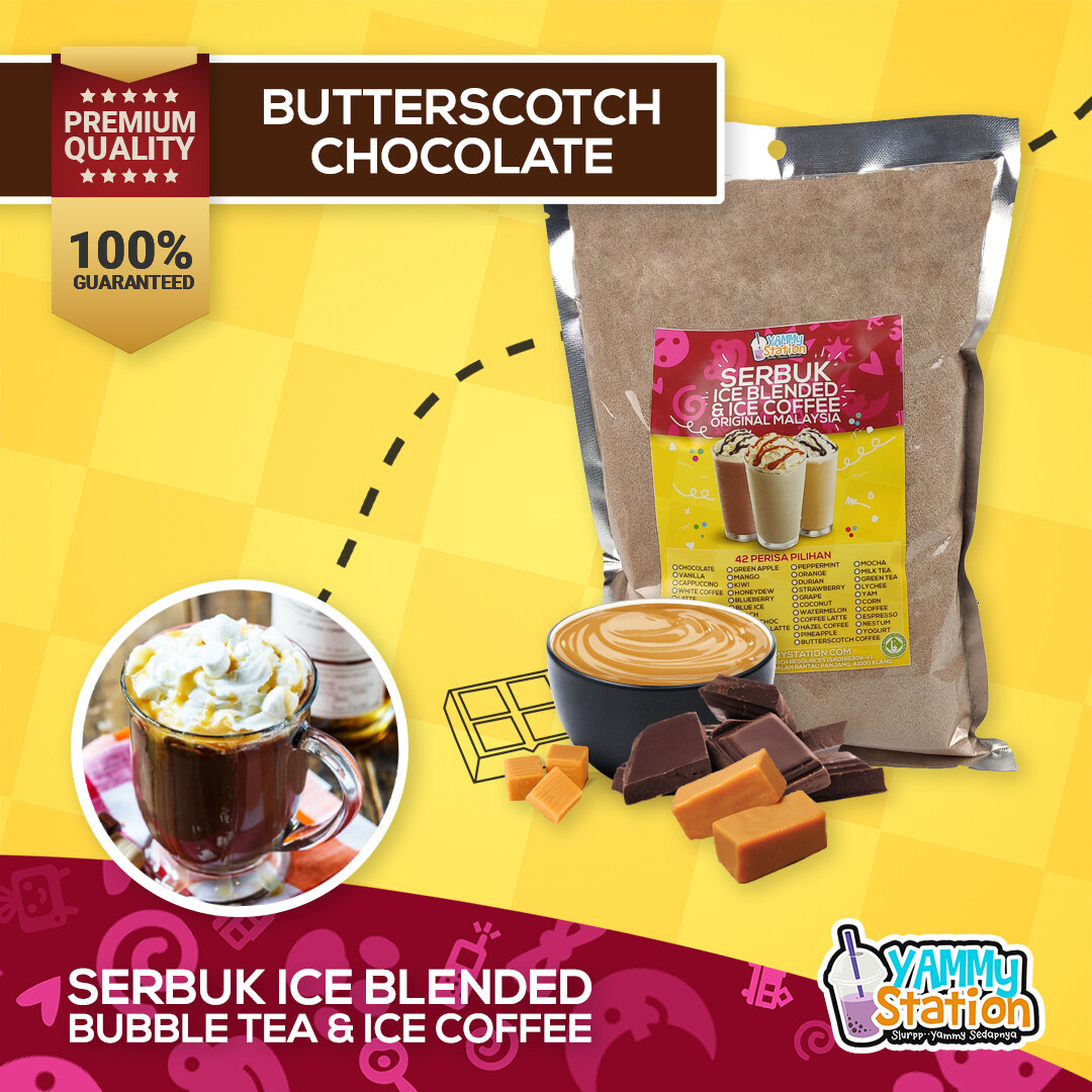 [READY STOCK] BUTTERSCOTCH CHOCOLATE - Serbuk Bubble Milk Tea, Ice