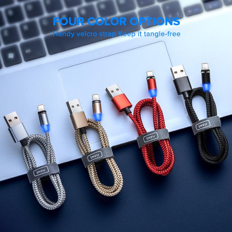 3ft Braided 2-in-1 Charging Cable – USB-A To USB-C & Micro USB – Black Fabric Cord For Android Phones