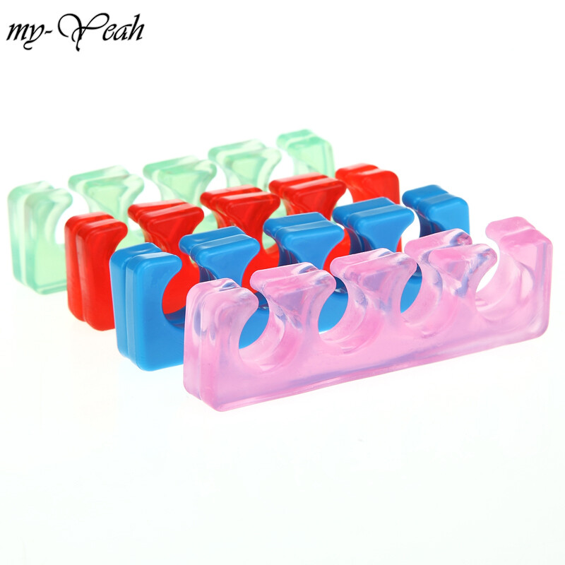 2 Pcs/set Nail Art Toe Separators Finger Foot Sponge Soft Gel UV Tools  3D DIY Design Easy PaintingSalon Polish Manicure Pedicure Nail Art Tools Manicure Tool