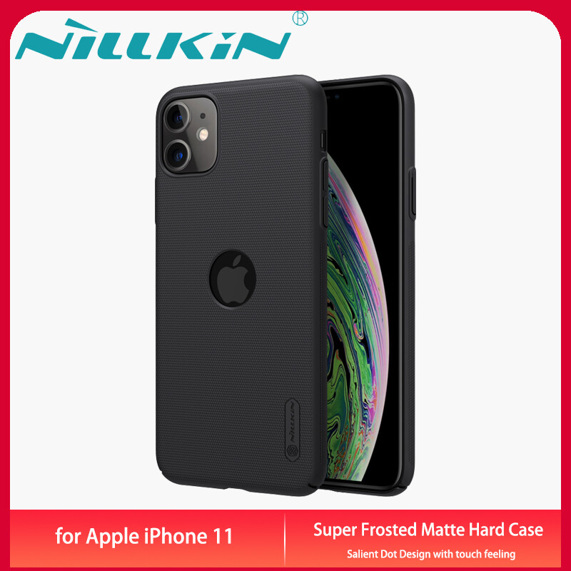 Original Nillkin for Apple iPhone 11 Case Super Frosted Shield Hardcase Matte Back Cover Casing with Logo Cutout