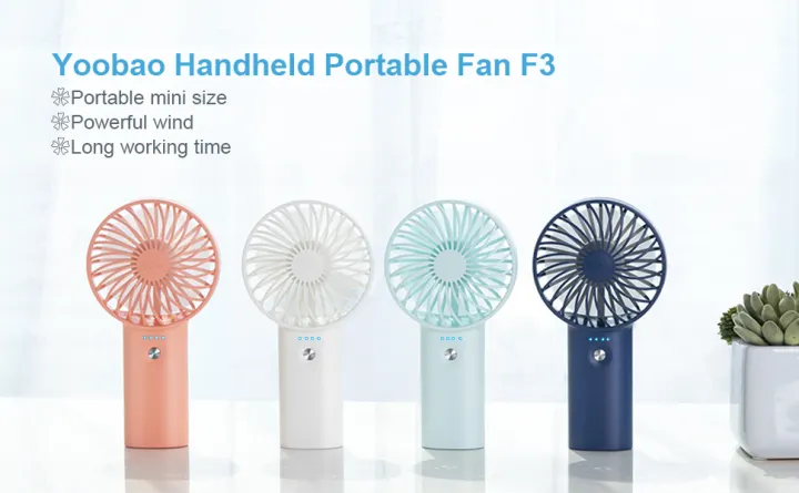 Yoobao F03 3000mAh Mini Hand Held Portable Fan Noiseless and ...