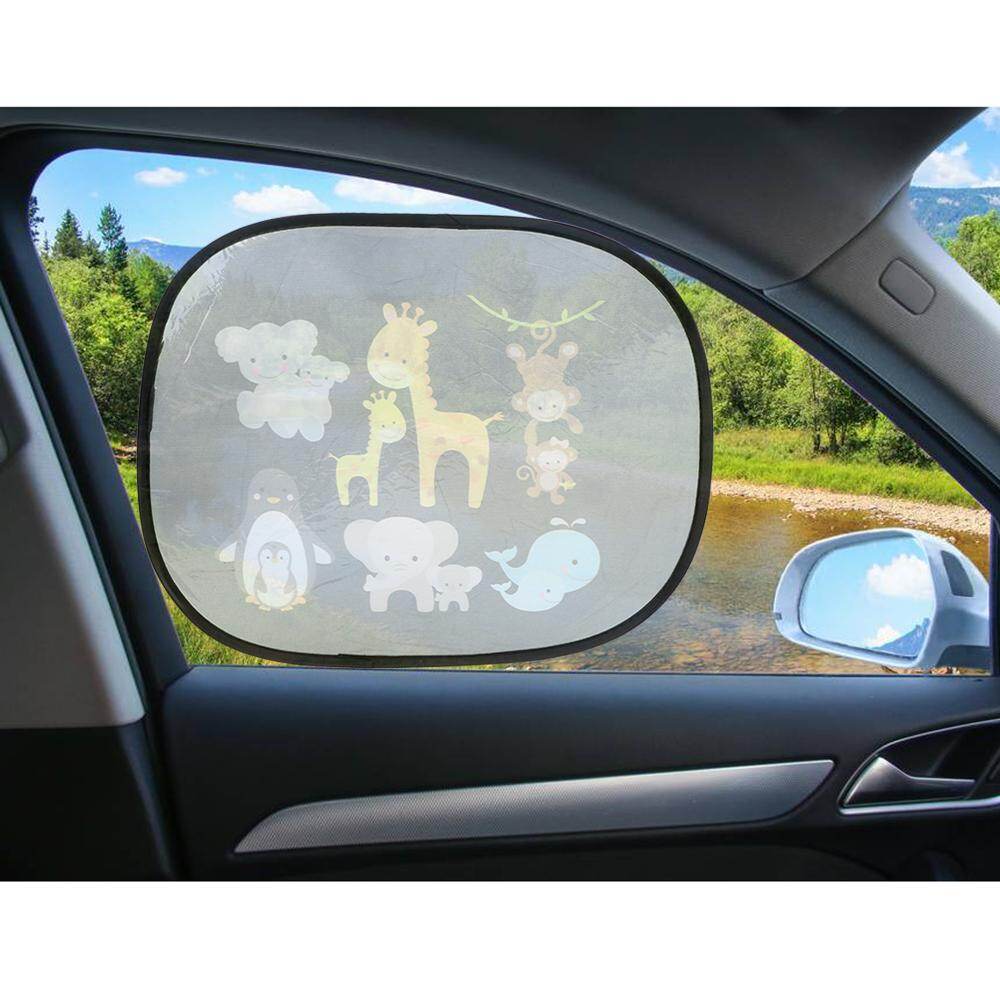 2PCS Windscreen Cover Auto Sun Shades Protector Windshield Shade Car Curtain Side Window Screen Sunshades Car-styling