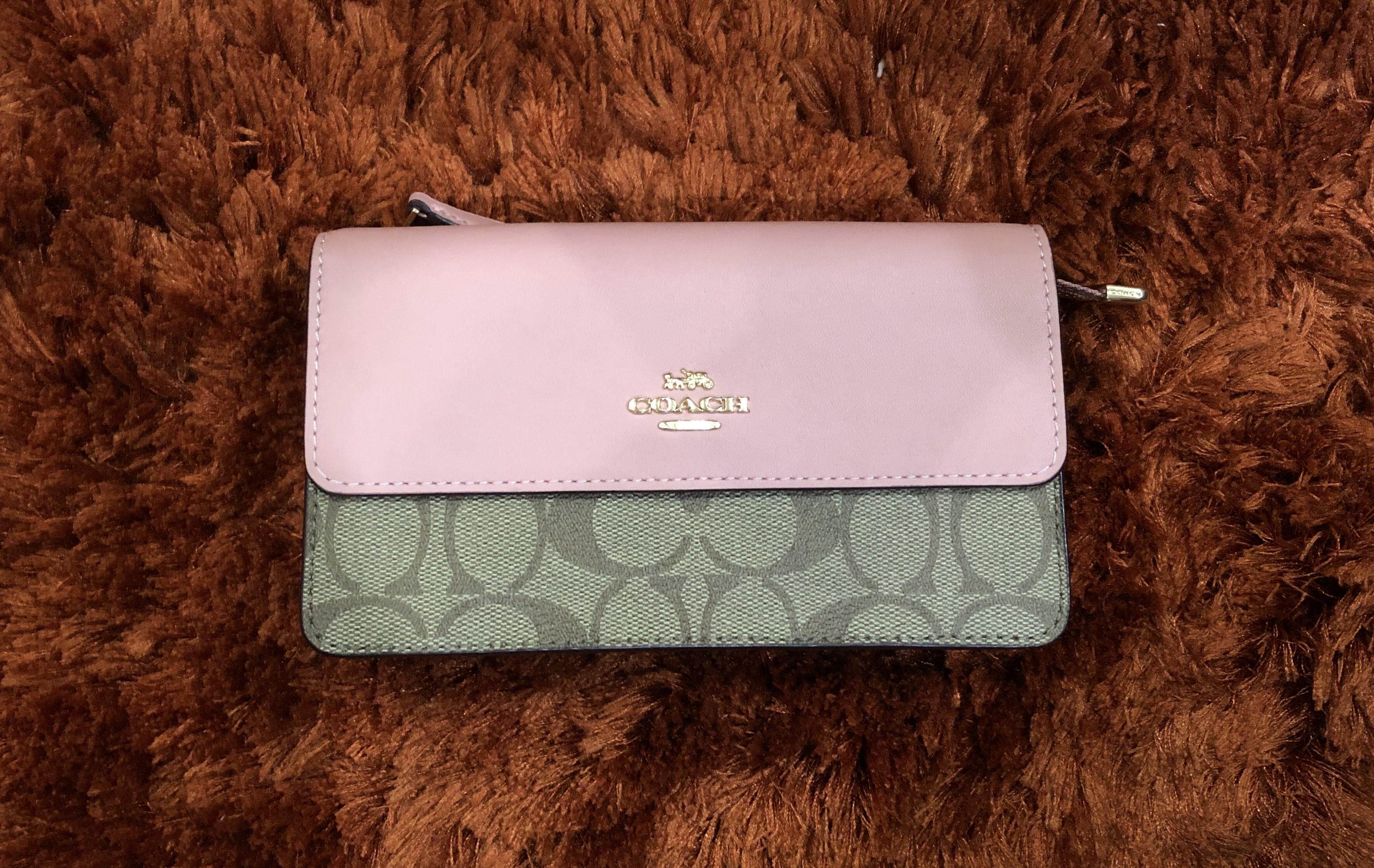 COACH F76829 FOLDOVER WRISTLET IN BLOCKED SIGNATURE CANVAS Lazada