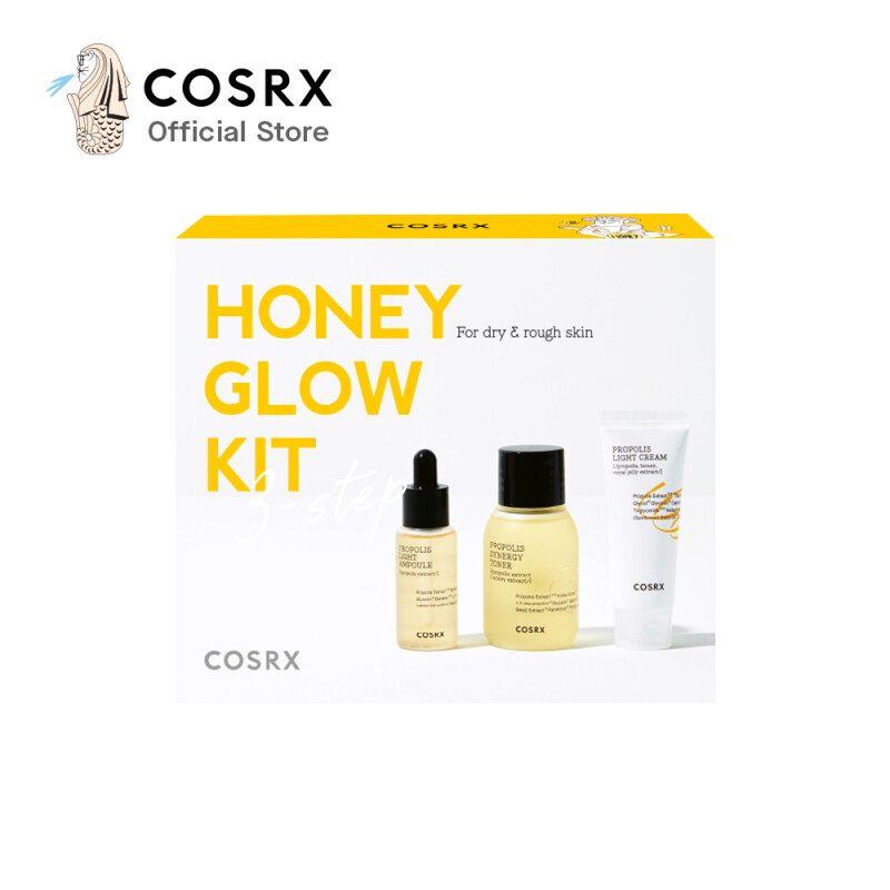 Buy COSRX Honey Glow Kit- 3 steps for dry and rough skin / Toner 30mL, Ampoule 10 mL, Cream 15mL Singapore