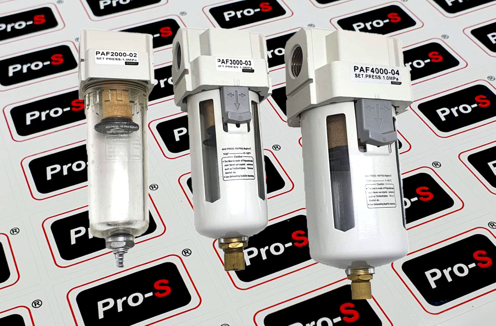 ProS Pneumatic Air Filter Clean air unit Model AF200002, AF300003