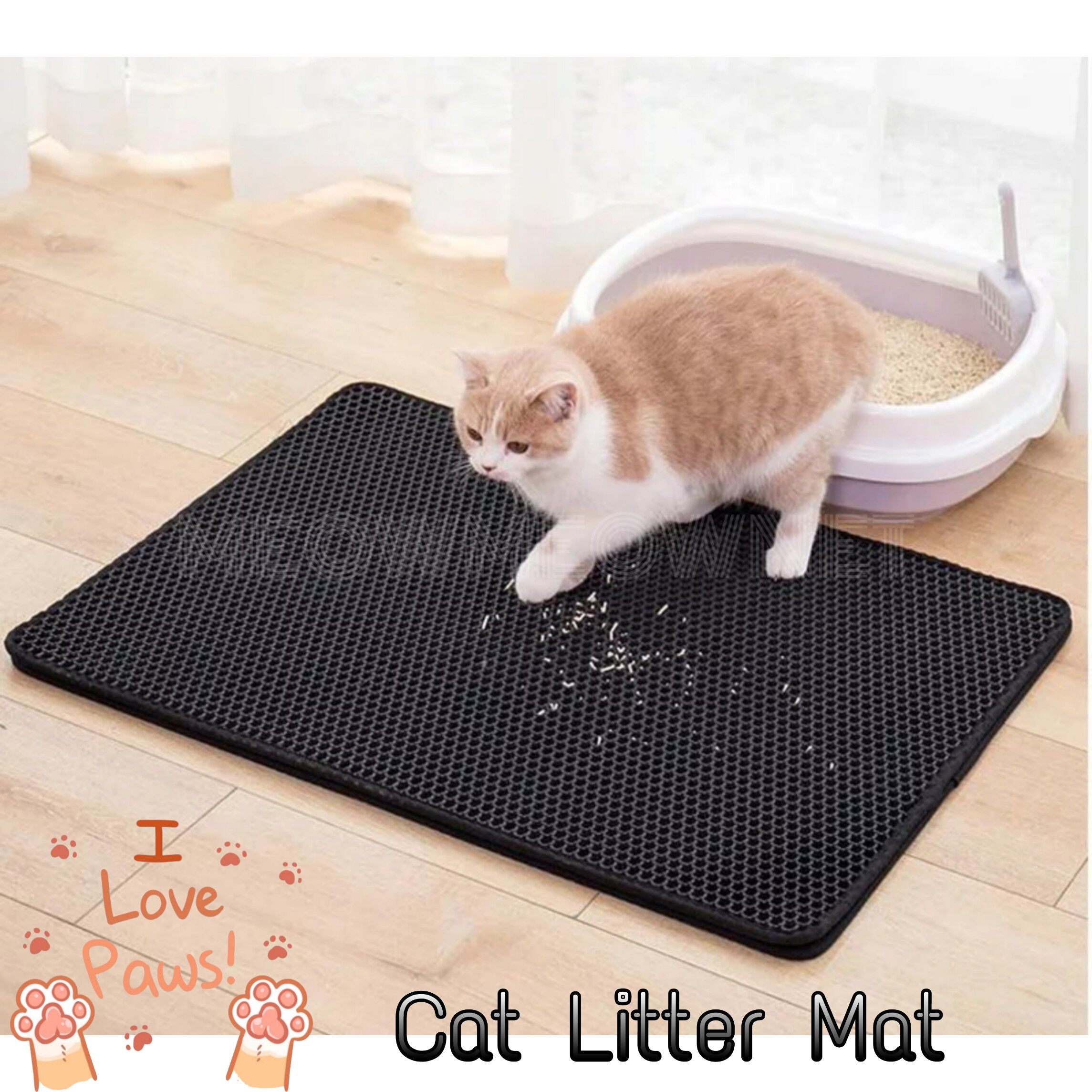 waterproof pet cat litter mat