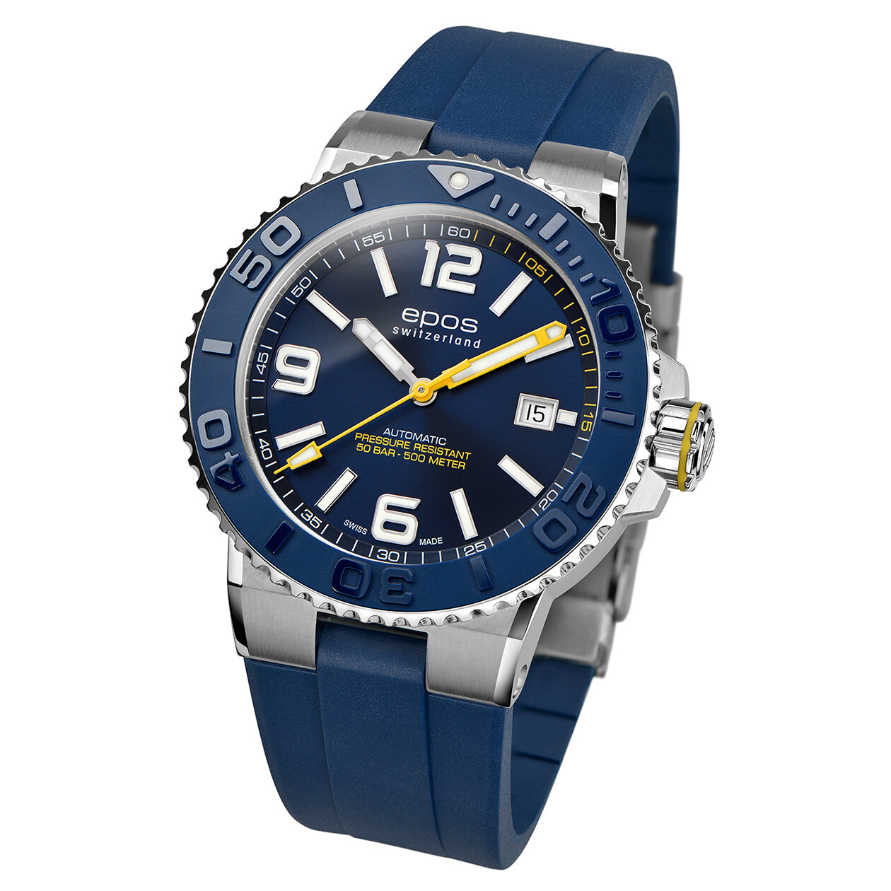 Epos Diver Epos Uhren Test Epos Sportive 3441 (Blue Rubber