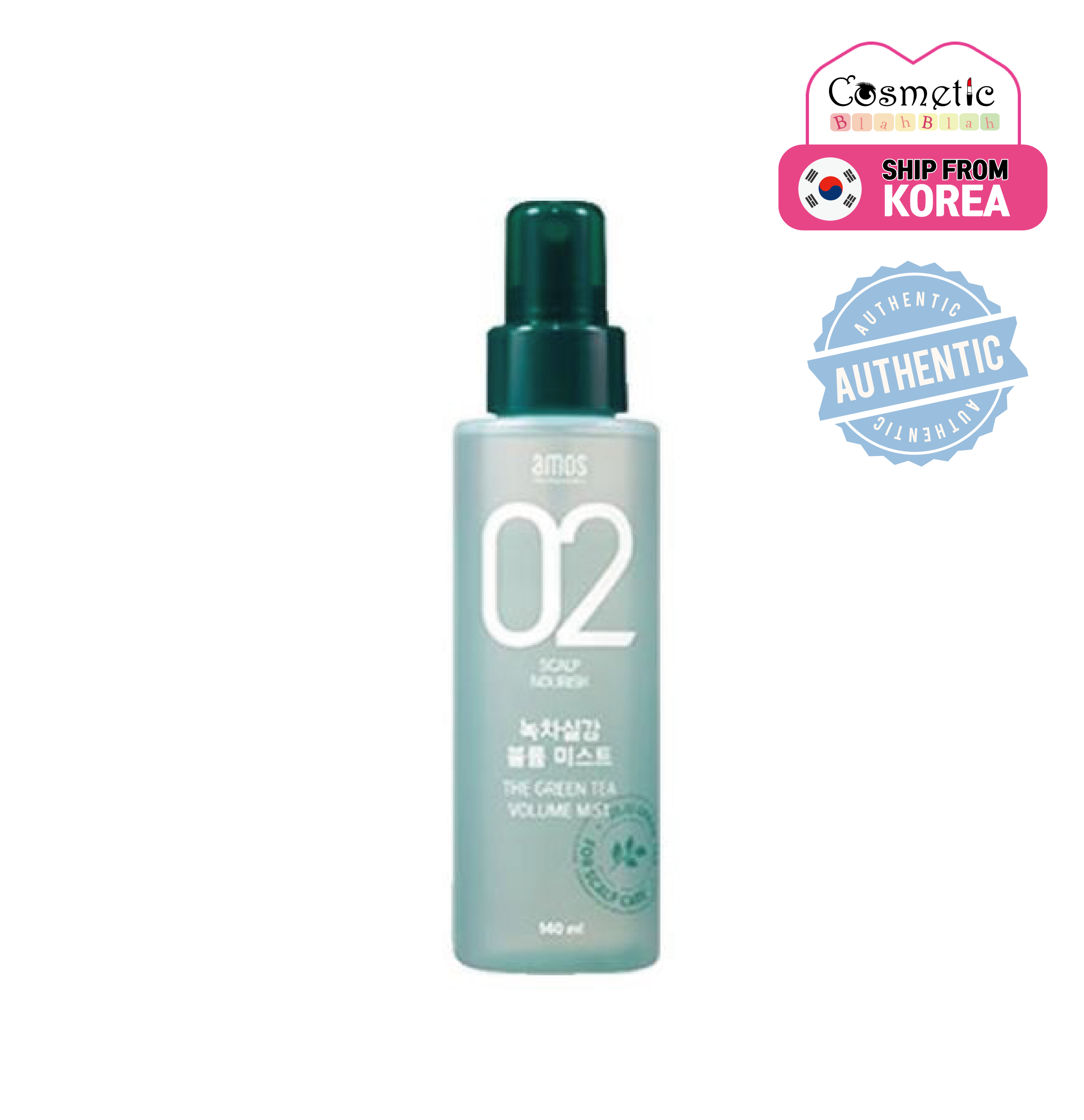 [AMOS PROFESSIONAL] Xịt Khoáng Thể Tích Trà Xanh 140ML