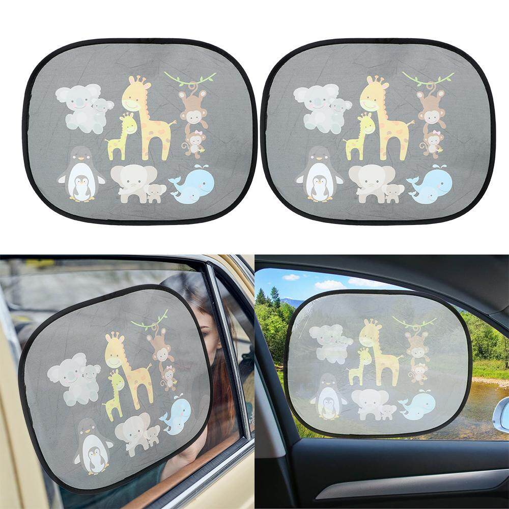 2PCS Windscreen Cover Auto Sun Shades Protector Windshield Shade Car Curtain Side Window Screen Sunshades Car-styling