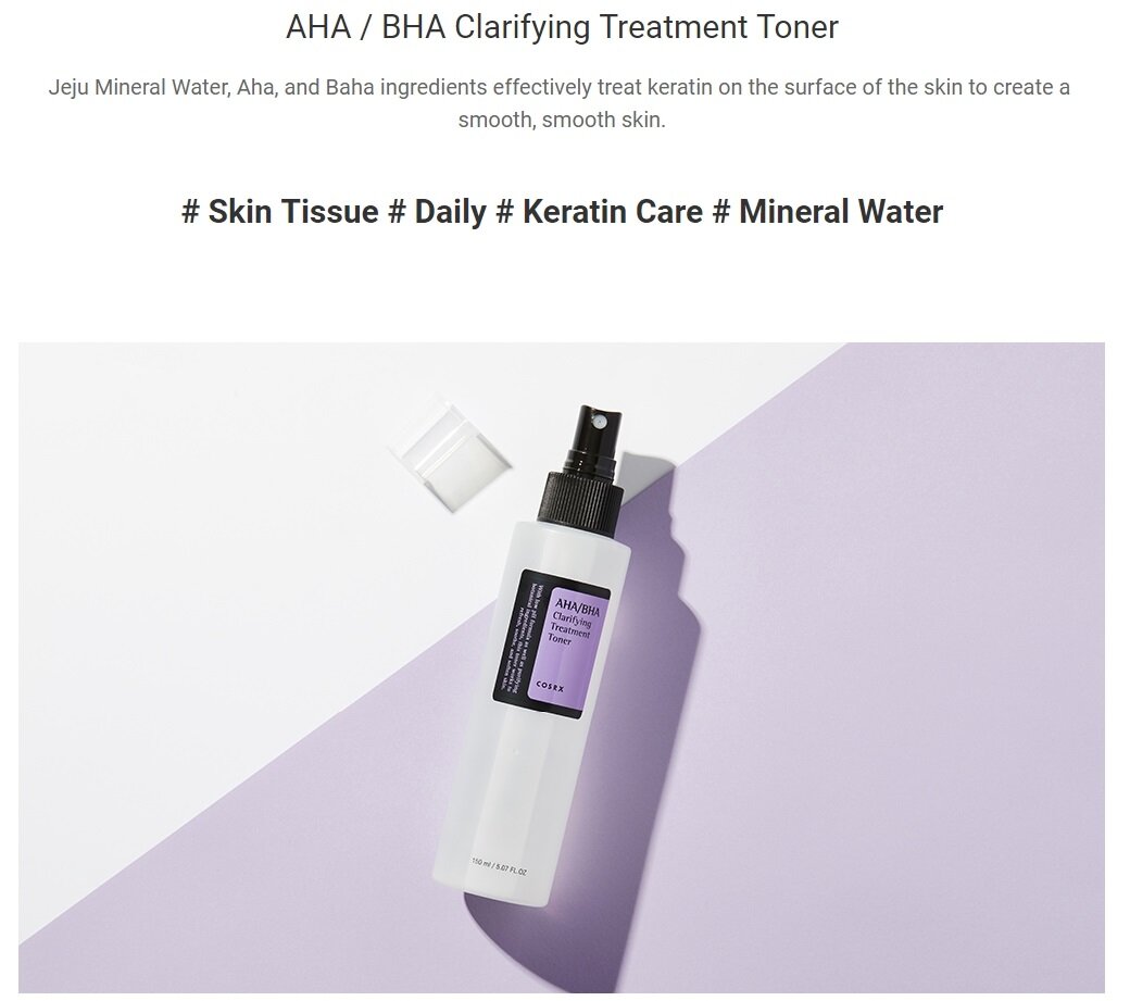 [COSRX] aha/bha làm rõ điều trị mực 150ml