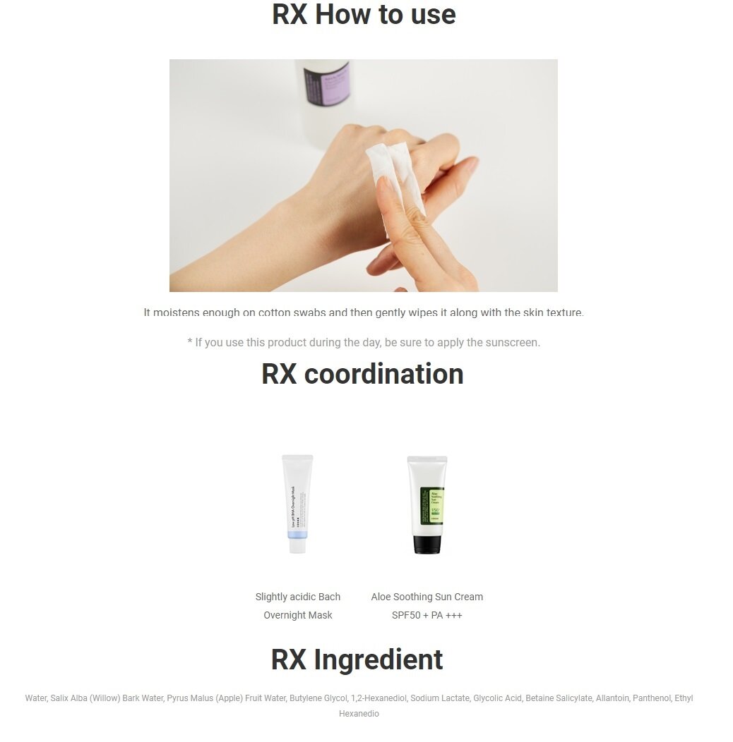 [COSRX] aha/bha làm rõ điều trị mực 150ml