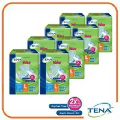 Tena Value (L) Adult diaper/diapers –1 ctn 8 bags x 8 pcs Pek Baru