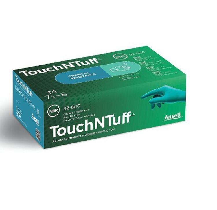 Ansell 92600 TouchNTuff robust nitrile disposable gloves Lazada