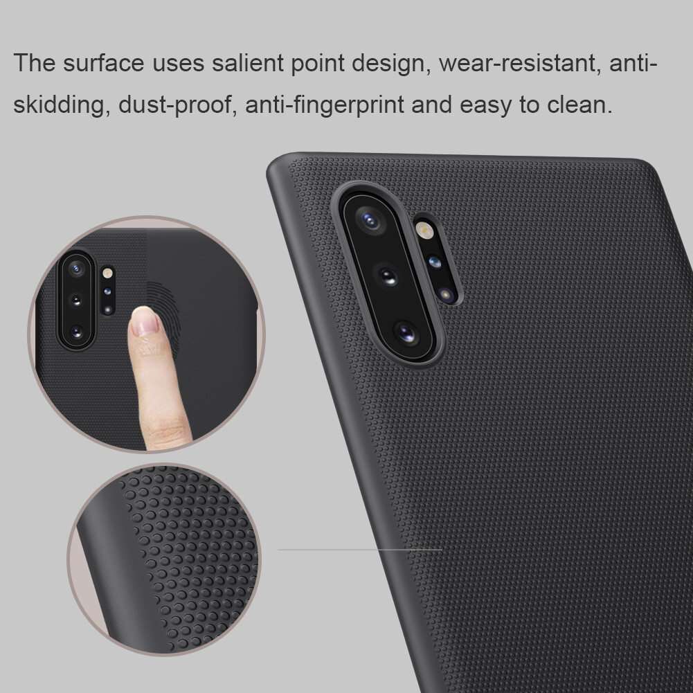 Nillkin cho Samsung Galaxy lưu ý 10 cộng với trường hợp bảo vệ siêu sần hardcase vỏ lưng mờ vỏ