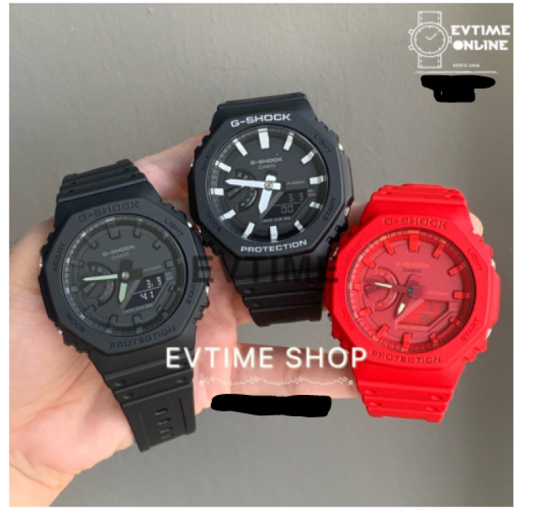 READY STOCK 100% ORIGINAL CASIO G-SHOCK GA-2100-1A / GA-2100-1A1 / GA-2100-4A / GA-2100 ALLBLACK/BLACK/RED aka TMJ Malaysia