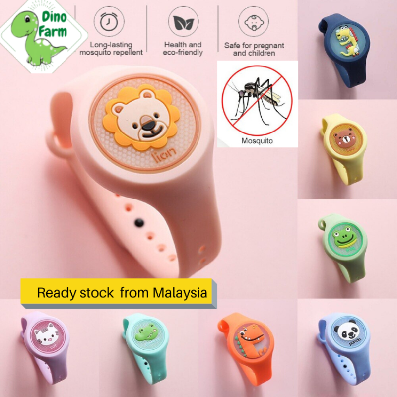 Mosquito Repellent Bracelets Natural Essential Oil Cartoon adults children baby watch Toys Safety Malaysia