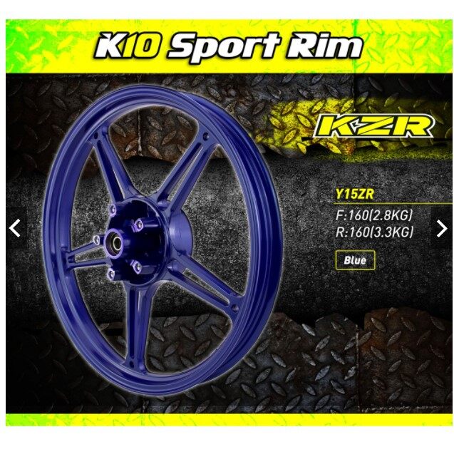 KOZI KZR K10 Sport Rim Solid Colour for Y15ZR 160X160 | Lazada