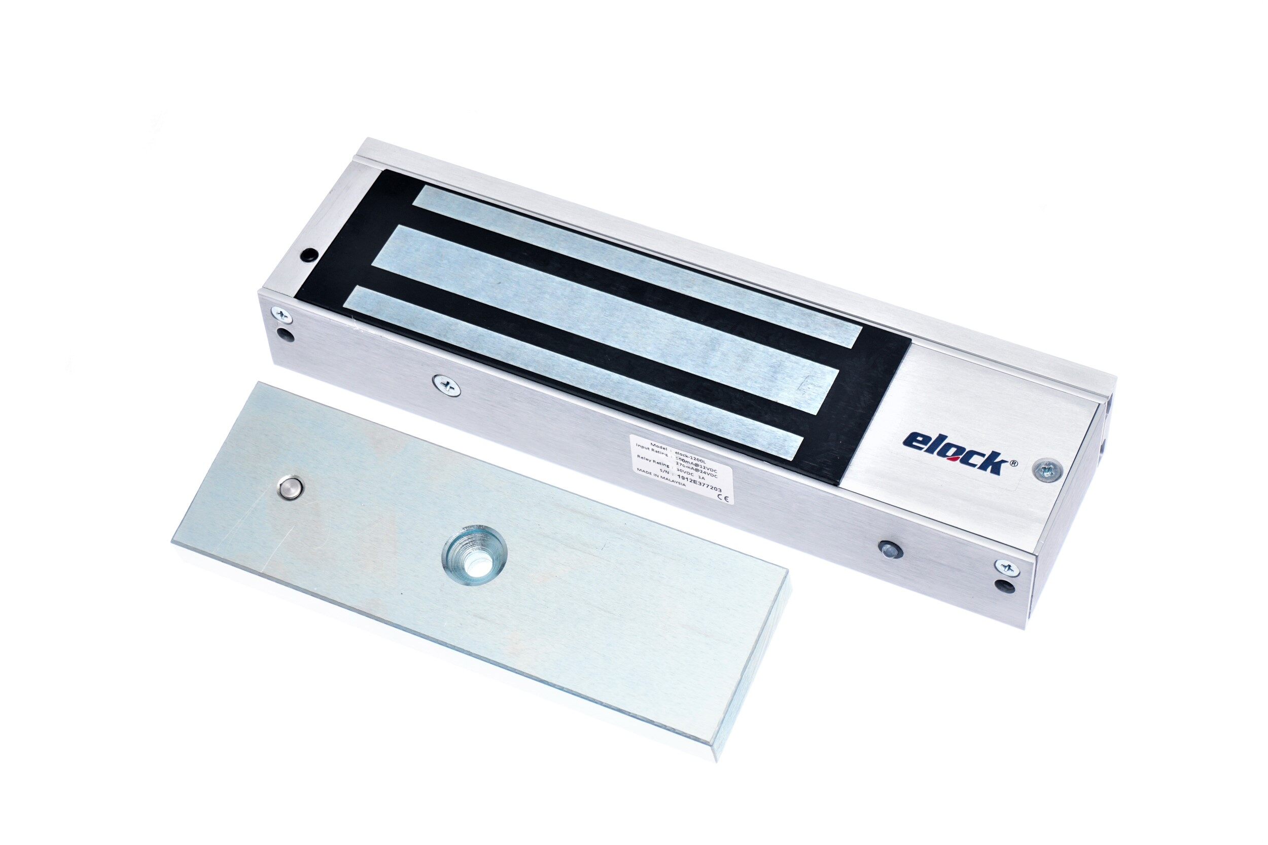 Elock 1200 lbs EM Lock + ZL Bracket Bundle Lock with