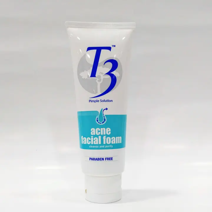 t3 acne facial foam
