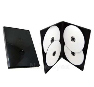 DVD PP 14mm Black Case Casing~4 Disc