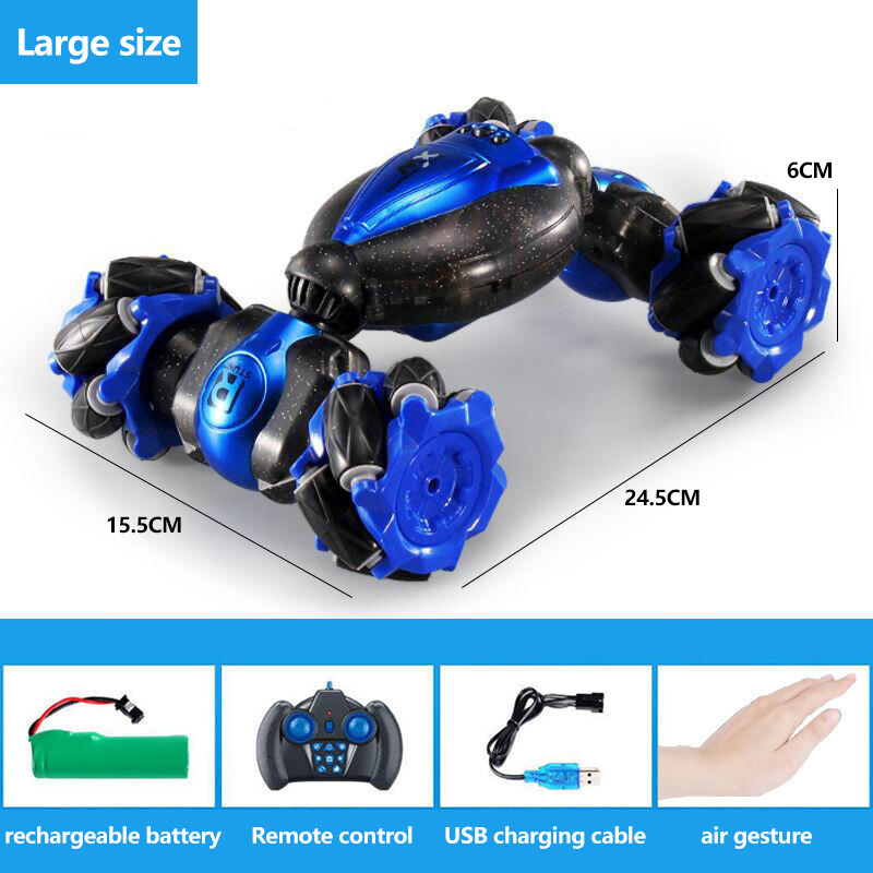 Hand Gesture induction deformation remote control car oversized stunt twisting car four-wheel drive off-road car children's boy toy racing boy birthday gift