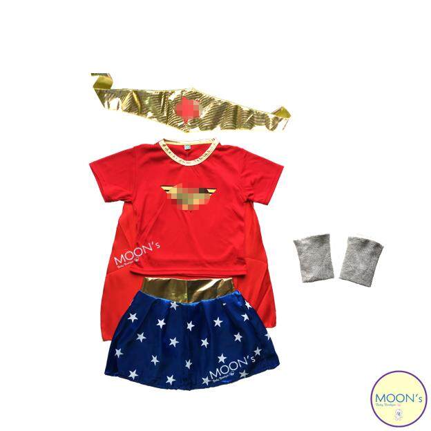 Kids Superhero Costume WonderWomen (Design 02) baju budak girls clothing