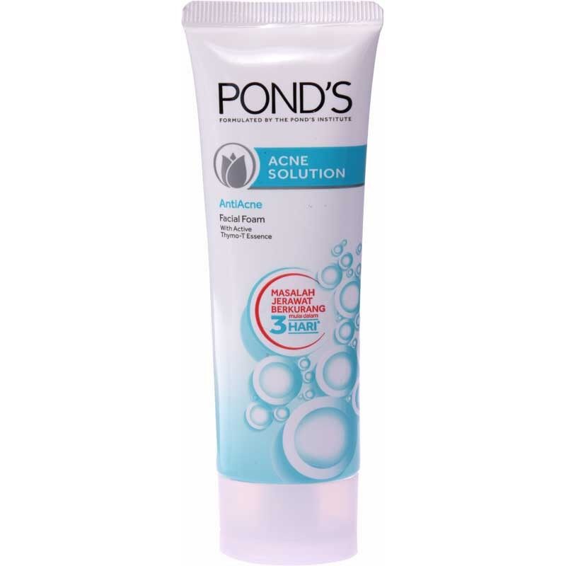 ponds acne solution facial foam