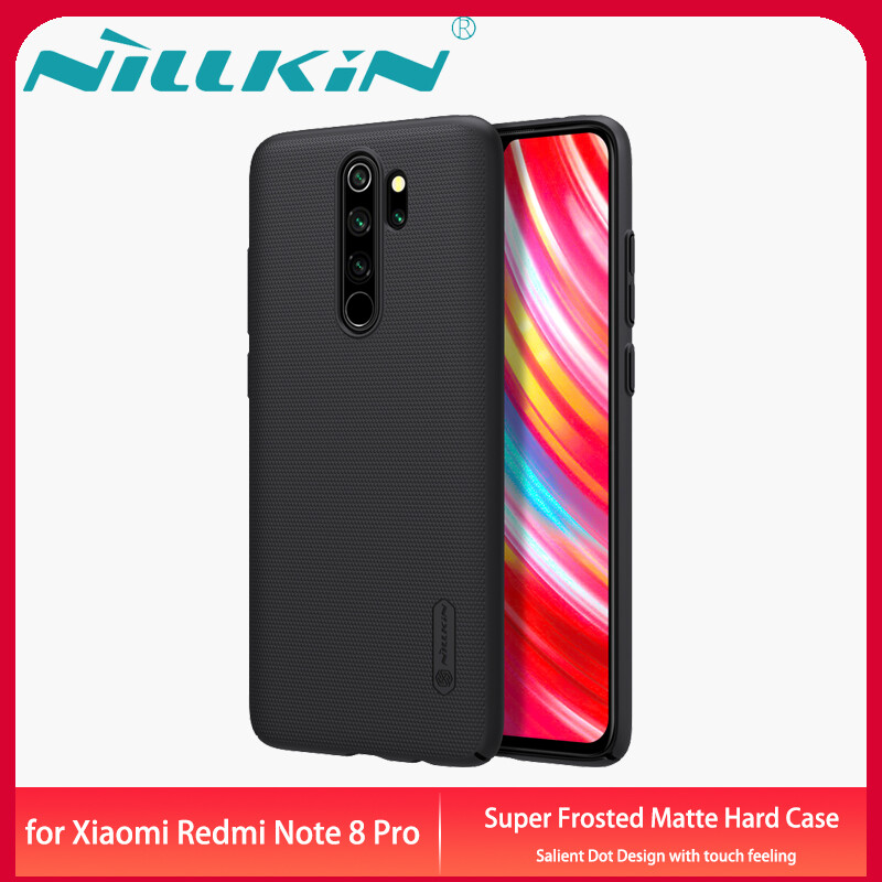 Original Nillkin for Xiaomi Redmi Note 8 Pro Case Super Frosted Shield Hardcase Matte Back Cover Casing