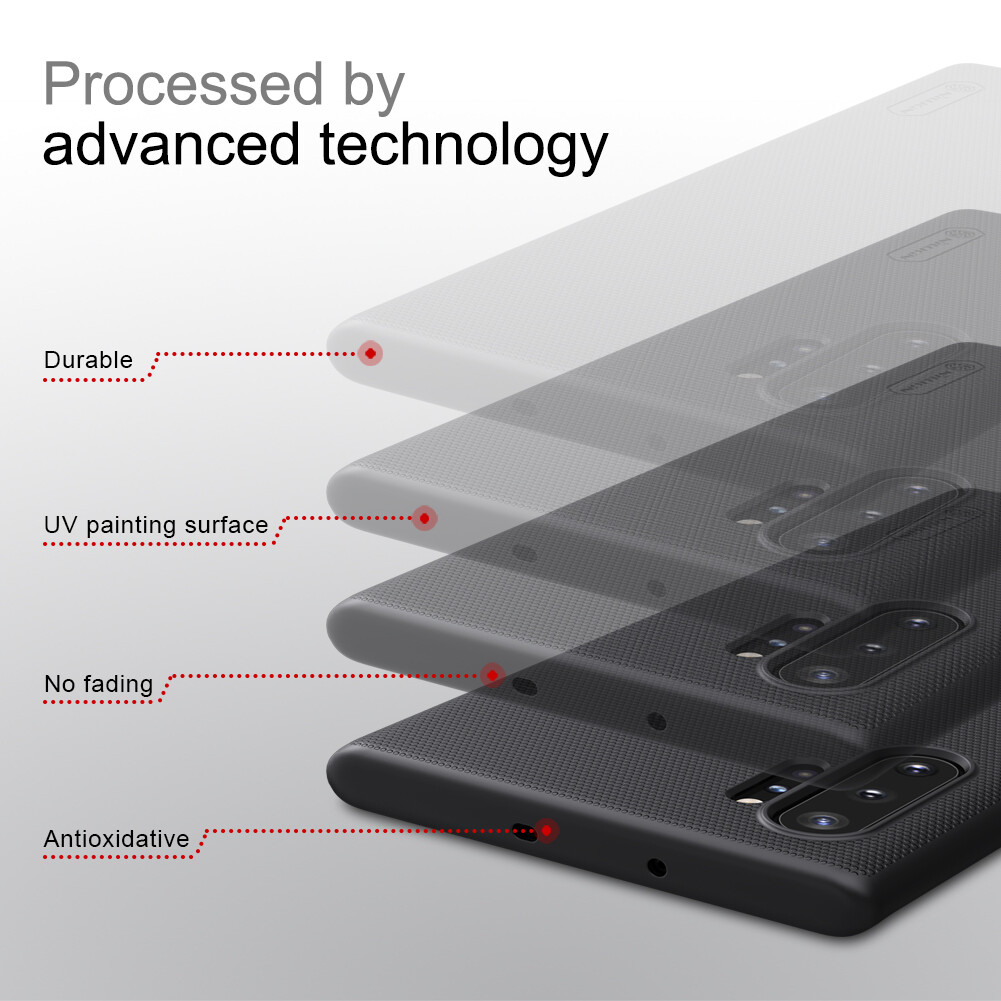 Nillkin cho Samsung Galaxy lưu ý 10 cộng với trường hợp bảo vệ siêu sần hardcase vỏ lưng mờ vỏ
