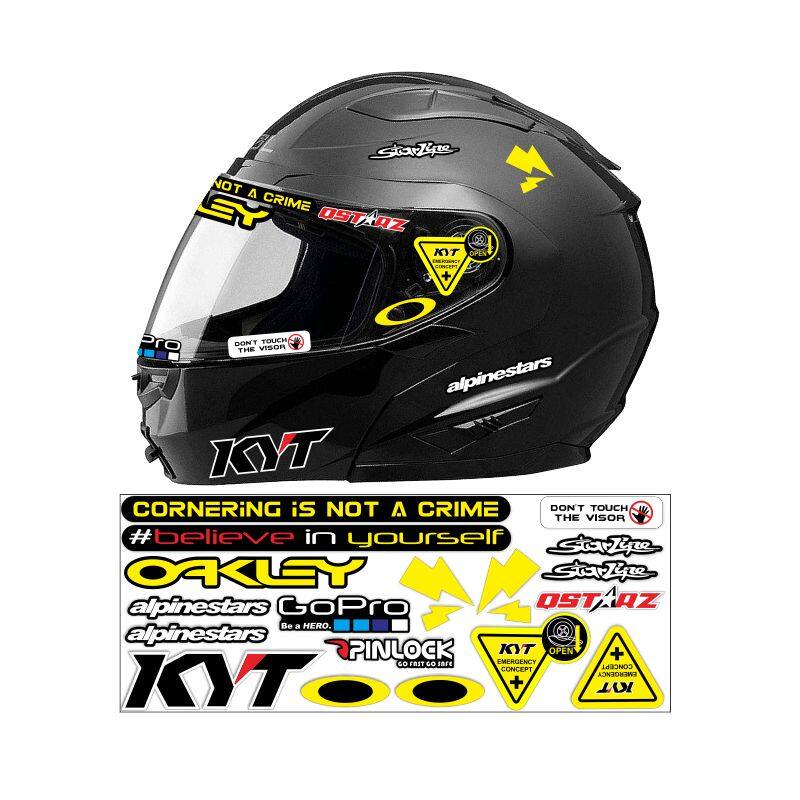 Mũ bảo hiểm xe máy trang trí Sticker phản chiếu 3M cho KYT