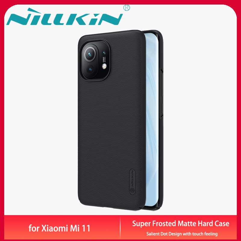 Original Nillkin for Xiaomi Mi 11 Case Super Frosted Shield Hardcase Matte Back Cover Casing